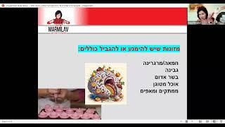 איך אוכלים למוח צלול וגזרה חטובה - אנה מרמילב - נטוורקינג למרצים - להזמנת הרצאות - 052-3338337