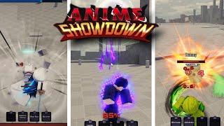 ANIME SHOWDOWN ALL NEW CHARACTERS COMBOS