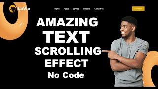 Elementor  Tutorial: Amazing TEXT Scrolling EFFECT | No Code No Plugin | Tips & Tricks