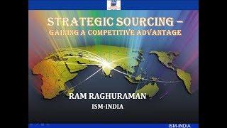 Webinar on Strategic Sourcing – Gaining a Competitive Advantage