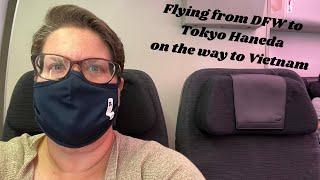 Japan Airlines flight from Dallas (DFW) to Tokyo (Haneda)