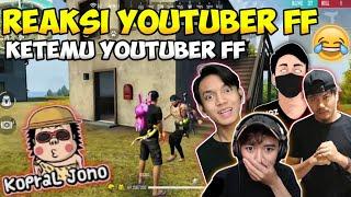 REAKSI YOUTUBER FF KETEMU YOUTUBER FF|ANDRA ST|FDW|BUDI01 GAMING|KOPRAL JONO