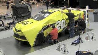 How NASCAR race cars get their color - Matt Kenseth's Dollar General Toyota Camry wrap