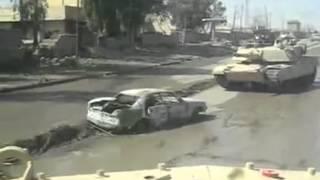 M1 Tank Rollong Over IED in Iraq