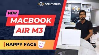 Experience the Elegance: Happy Customer Unboxing MacBook Air M3 in BD!