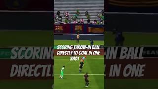 How to score a throw ball directly in one shoot. #eafc25 #fcmobile #fifamobile #efootball #crypto