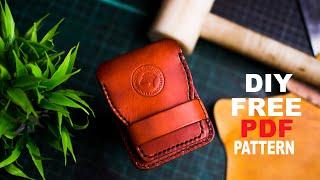 Hand Making Minimalist Wallet | Front Pocket | With PDF Pattern | DIY