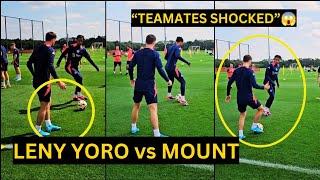 Leny Yoro Show CRAZY Defensive SKILLS when Facing Mason Mount in First Manchester United training