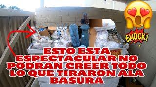 DUMPSTER DIVING ️ESTO ESTA ESPECTACULAR NO PODRÁN CREER TODO LO TIRARON ALA BASURA️ES UNA LOCURA