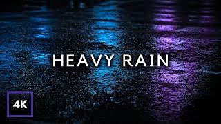 HEAVY RAIN at Night to Sleep Well and Beat Insomnia | Study, Relax, Reduce Stress with Rain Sounds