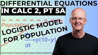 Differential Equations for Calculus 2, Part 5A: Logistic Model for Population Growth