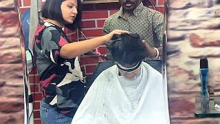 Will these sisters finish the BLIND FOLDED HAIRCUT CHALLENGE?? 