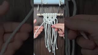 mini wall hanging #macrametutorial