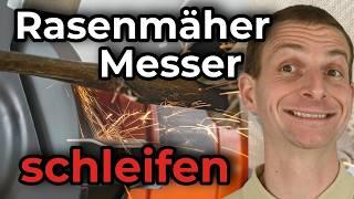 Rasenmäher Messer schleifen - richtig auswuchten | ImmoTrainer Hauswart Wetzikon