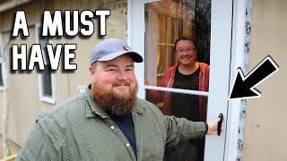 EASY Home UPGRADE: Storm Door Install in a Mobile Home