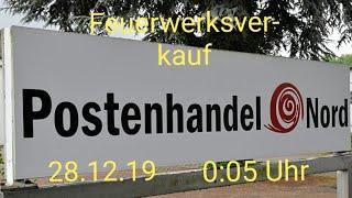 Feuerwerksverkauf beim Postenhandel Nord am 28.12.19