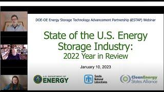 State of the U.S. Energy Storage Industry: 2022 Year in Review (1.10.2023)