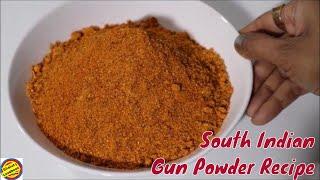 Gun Powder Recipe in hindi- How to Make Gun Powder - #GunPowder for Idli Dosa-साउथ इंडियन चटनी Podi#