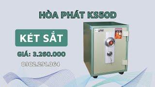 Đập hộp két sắt Hòa Phát KS50D mini chống cháy