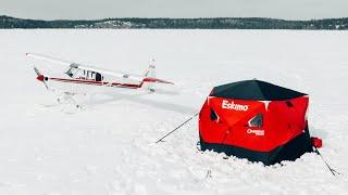 Remote Fly-In Ice Fishing (Overnight Ice Camping)