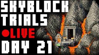 [LIVE] Hypixel Skyblock Trials - Deep Caverns Day 1 [21] (info in description)