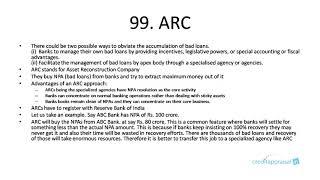 99.  ARC (Asset Reconstruction Company)