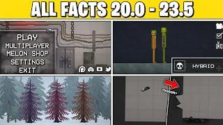  ALL THE SECRET FACTS FROM UPDATE 20.0 TO 23.5! - Melon Playground Sandbox