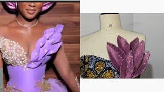 HOW TO SEW TRENDY STRUCTURED PETALS DETAILS [Cutting and stitching]
