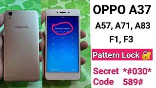 OPPO A37, A57, A83, A71, F1, F3 Hard Reset - Pattern Unlock (100% FREE 2023) Oppo Ka Lock Kaise Tode