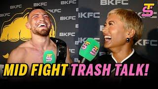 "SHUT YOUR MOUTH!" Connor Tierney on mid-fight TRASH talking in BKFC fight