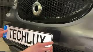  TECHLUX P2 KLETT – Frameless License Plate Holder for All EU License Plates | Installation