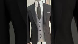 Modern Suits for Men: Turn heads in HolloMen's black suit. Power, elegance, style ️ #BlackSuit