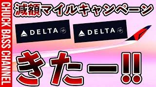 【速報】デルタ航空︎減額マイルキャンペーンきたー️️羽田ホノルル最安往復○○○○○マイル〜