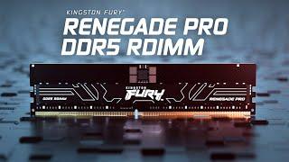 Overclockable ECC DRAM– Kingston FURY™ Renegade Pro DDR5 RDIMM