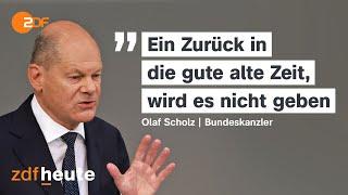 Scholz warnt vor Wettbewerb mit Populisten | Regierungserklärung