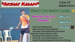 Featuring Akshay Kadam || Indian Badminton Player || Clips Of Badminton.