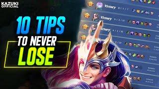 10 EASY TIPS TO NEVER LOSE IN ANY RANK MATCH