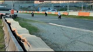 Giro di pista di Alessandro con il triride, a Castelletto di Branduzzo insieme a RD350