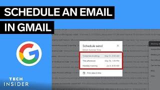 How To Schedule An Email In Gmail