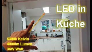 Wieviel Lumen Kelvin braucht ein LED Panel Deckenleuchte : ≧ 5000K ≧ 4000lm ≧ 36Watt tageslicht