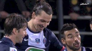 Zlatan Ibrahimovic' Hattrick vs Stade Brest | 08.01.2014