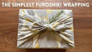 The simplest Furoshiki gift wrapping (Otsukai Tsutsumi)  - How to wrap a box