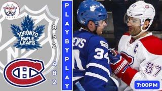 NHL GAME PLAY BY PLAY: CANADIENS VS MAPLE LEAFS