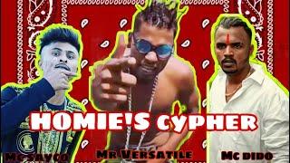 HOMIE'S RAP CYPHER MC DIDO MR VERSATILE  AND MC SAYCO DISS TO SAMBATA & VIJAY DK