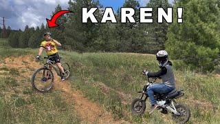 Karen Try’s to Ruin the Day! | Pit Bike Adventures