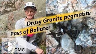 Drusy Granite Pegmatite.  Pass of Ballater