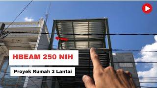 SUDAH RAPI! Struktur Rumah Tinggal 3 Lantai