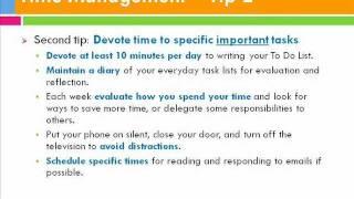 Time Management for Personal Development
