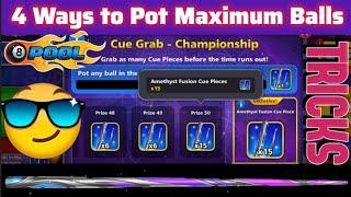 Pot Maximum Balls in any Balls Pot Event 8 Ball Pool Amethyst Cue Grab Event