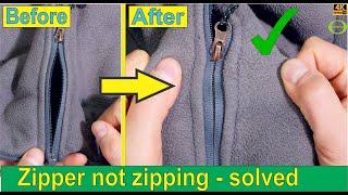 How to Fix a Jacket Zipper That Does Not Zip Up